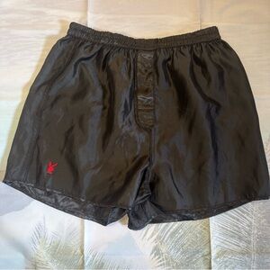 PLAYBOY Black Satin Underwear